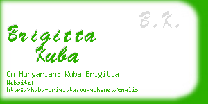 brigitta kuba business card